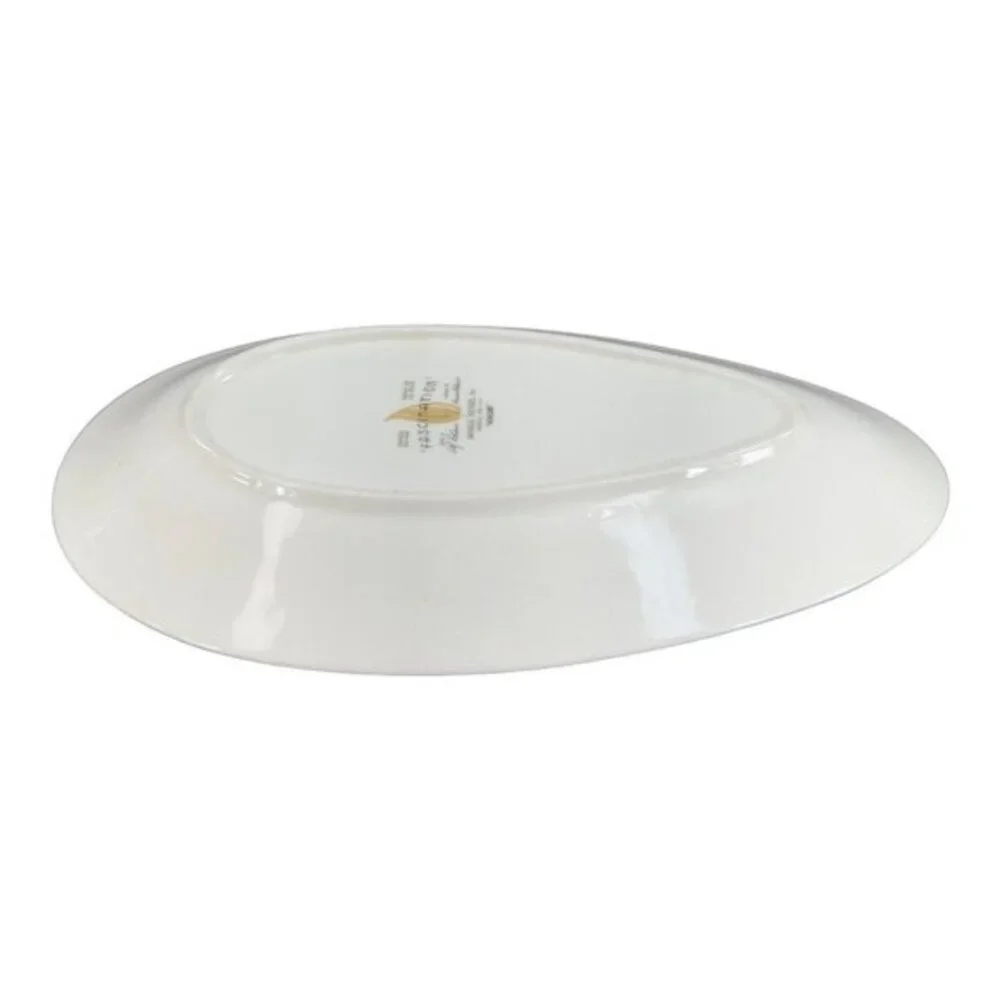1940s Fascination Highland Long Serving Dish Plate Quintessential MCM Signed VTG